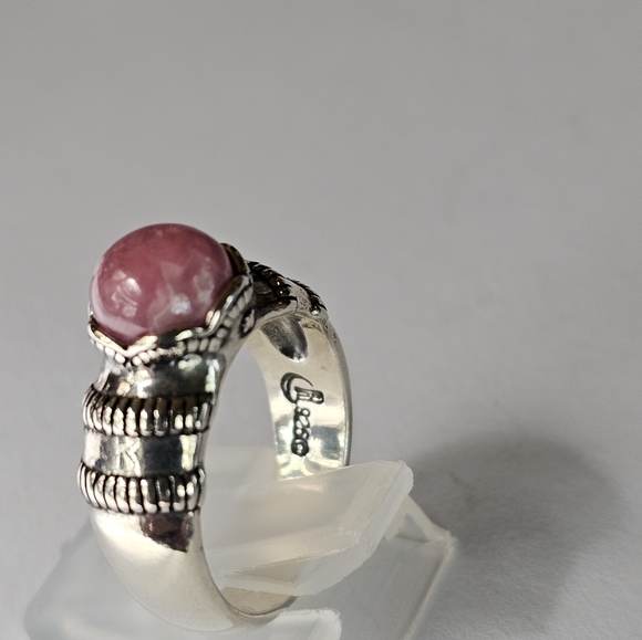 Carolyn Pollack Vintage Rhodochrosite Ring in Sterling Silver Size 6! Like New - Picture 4 of 4